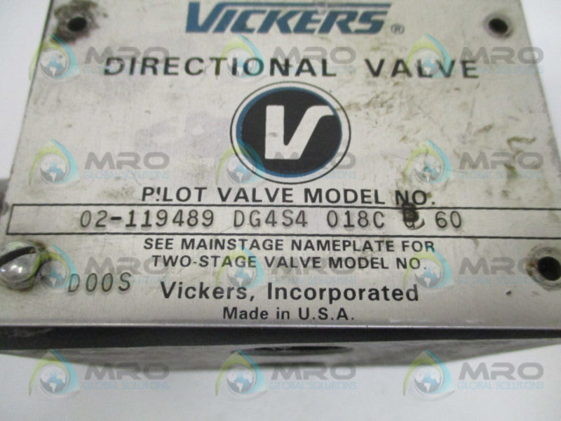 VICKERS DG4S4018CB60 UNMP