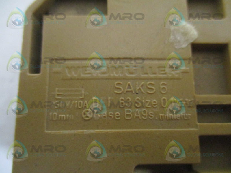 WEIDMULLER SAKS6 TERMINAL BLOCK NSNP