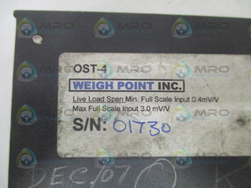 WEIGH POINT OST-4 LOAD CELL TRANSMITTER UNMP