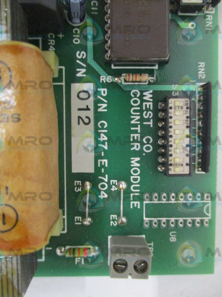 WEST CO. CI47-E-704 COUNTER MODULE NSNP