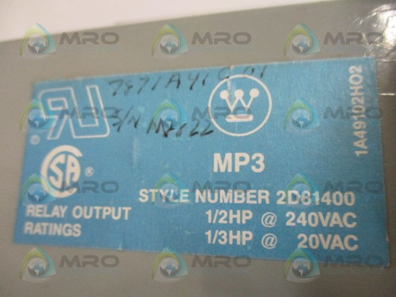 WESTINGHOUSE MP3 2D81400G01 CONTROLLER AIR COMPRESSOR UNMP