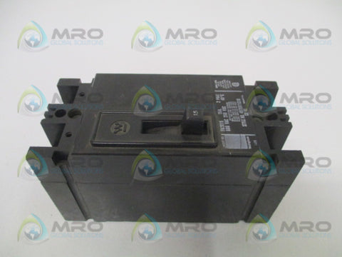 WESTINGHOUSE FB2015 CIRCUIT BREAKER 15A *USED*