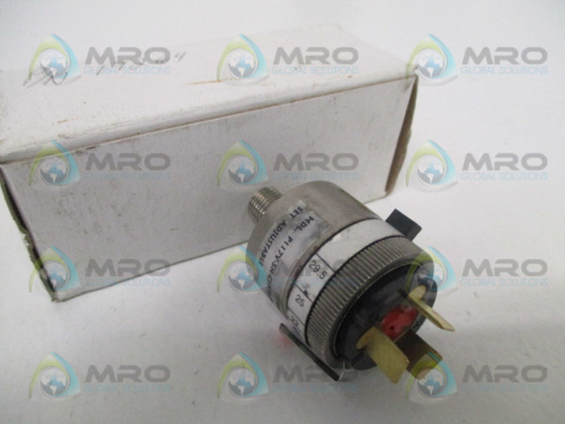 WHITMAN CONTROLS P117V-5H-C12TB-DIS ADJUSTABLE PRESSURE SWITCH NSMP