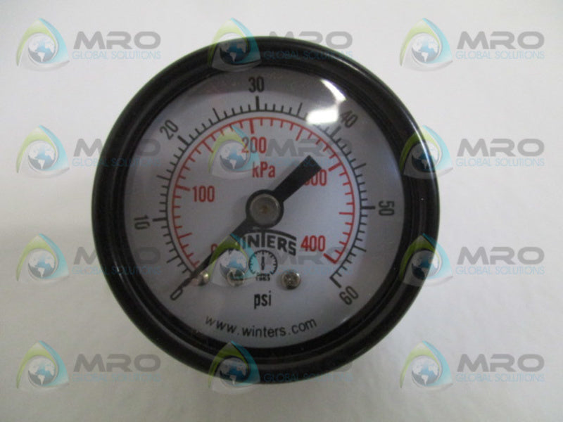 WINTERS PEM1401 PRESSURE GAUGE 0-60PSI/KPA NSMP
