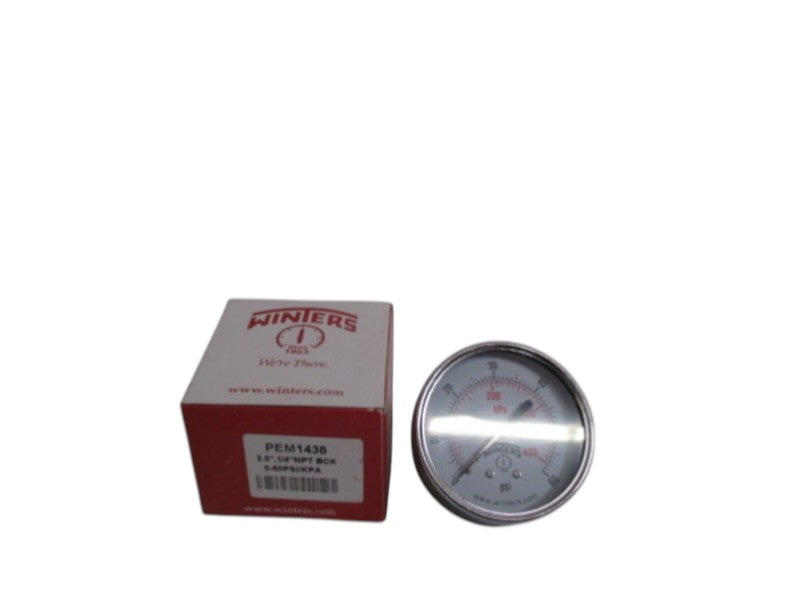 WINTERS PEM1438 PRESSURE GAUGE 0-60PSI/KPA NSMP