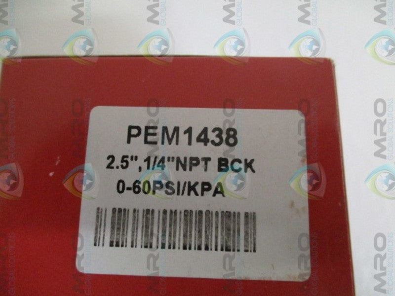 WINTERS PEM1438 PRESSURE GAUGE 0-60PSI/KPA NSMP