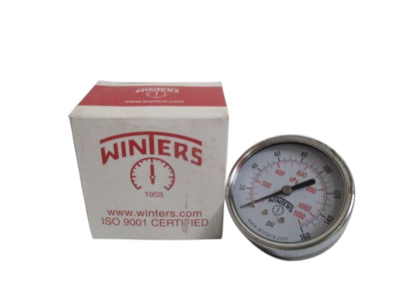 WINTERS PEM1440 PRESSURE GAUGE 0-160 PSI 0-1100 KPA NSMP