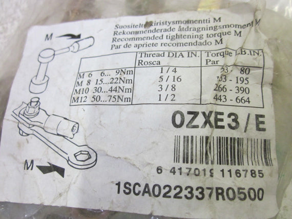 ABB 1SCA022337R0500 HARDWARE CONTACT KIT *NEW IN A FACTORY BAG*