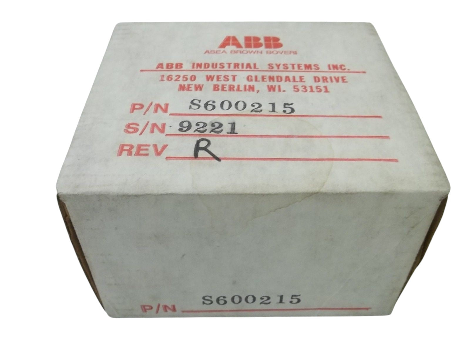 ABB 600215M PC BOARD DRIVER UNMP