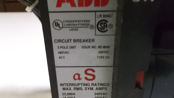 ABB CIRCUIT BREAKER NE-8948 UNMP