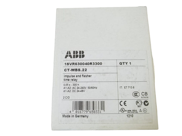 ABB CT-WBS.22 IMPULSE AND FLASHER TIME RELAY NSMP