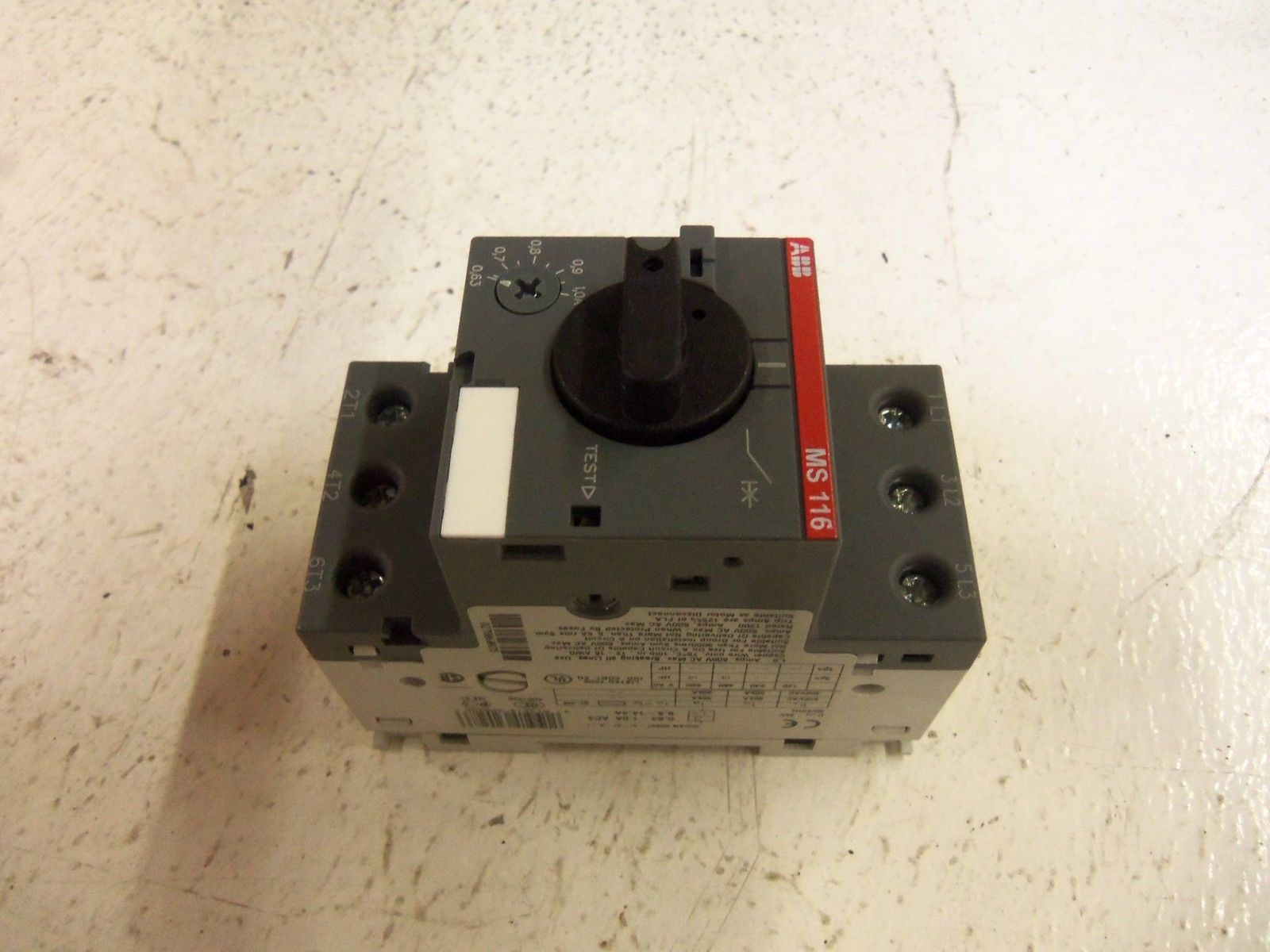 ABB MS116-1.0 1SAM250000R1005 0.63-1.0A NSMP