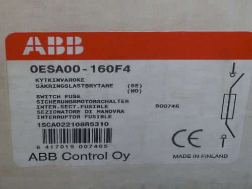 ABB OESA00-160F4 SWITCH FUSE *NEW*