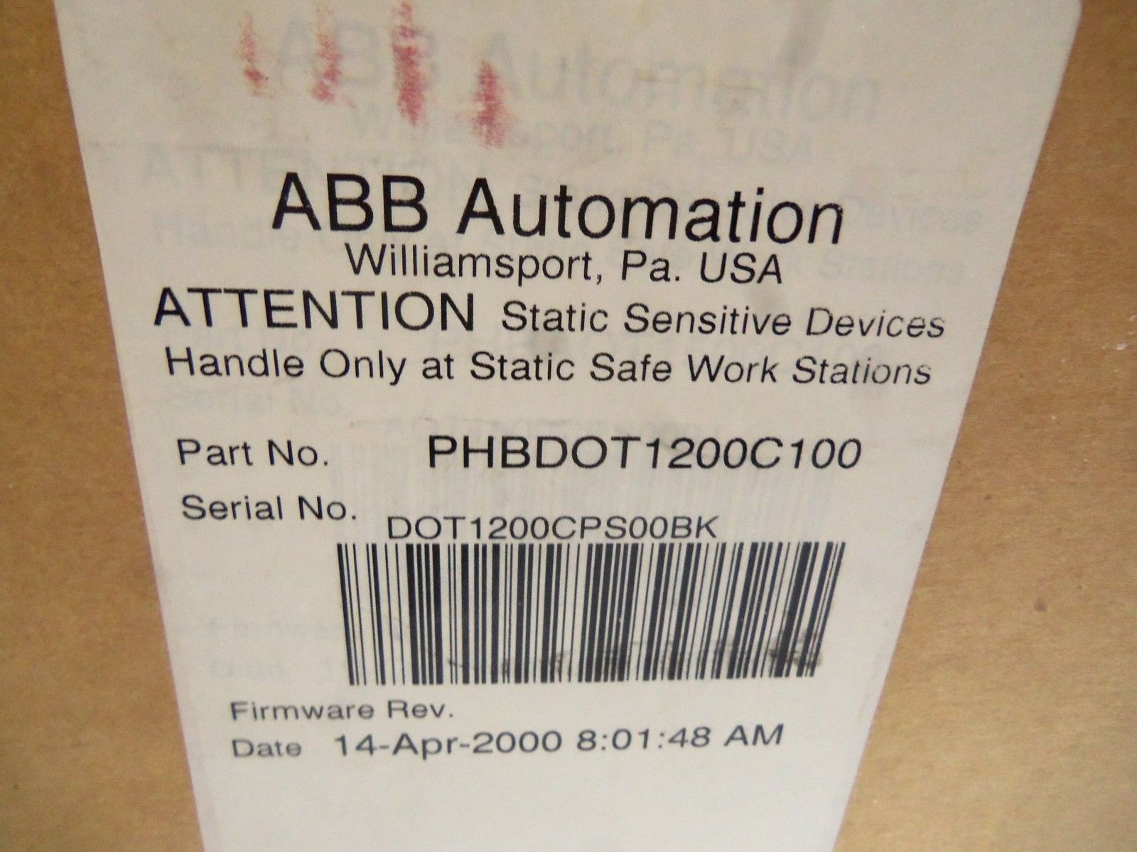 ABB PHBDOT1200C100 DIGITAL OUTPUT NSMP