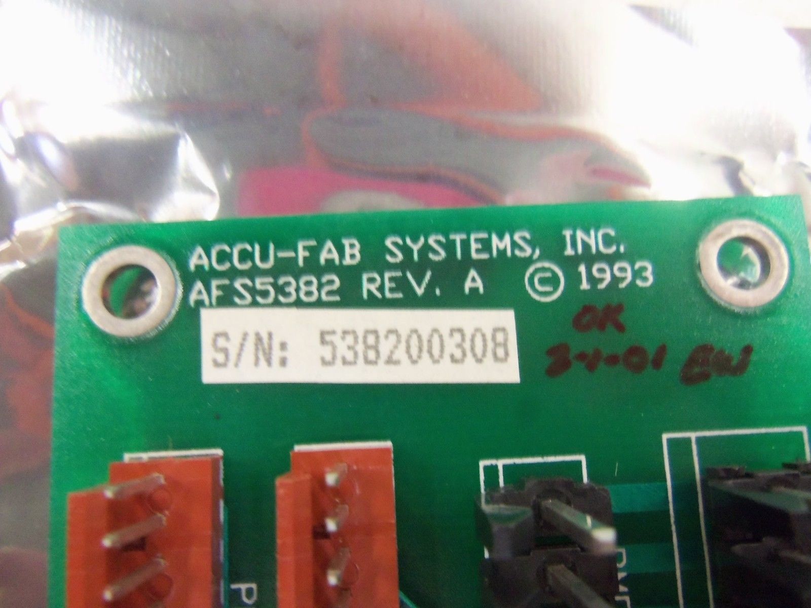 ACCU-FAB AFS5382 CIRCUIT BOARD NSNP