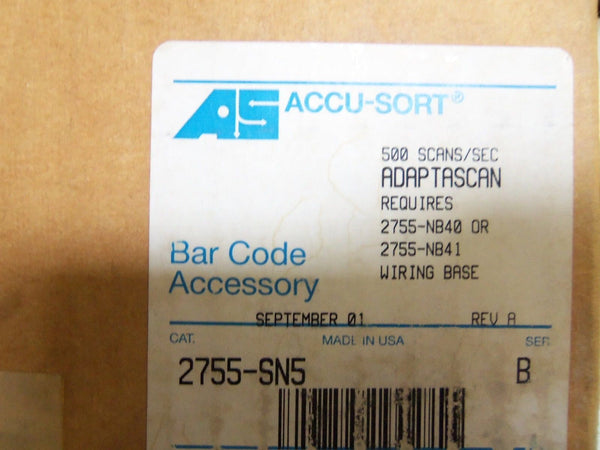 ACCU-SORT 2755-SN5 SERIES B BARCODE READER ADAPTSCAN NSMP