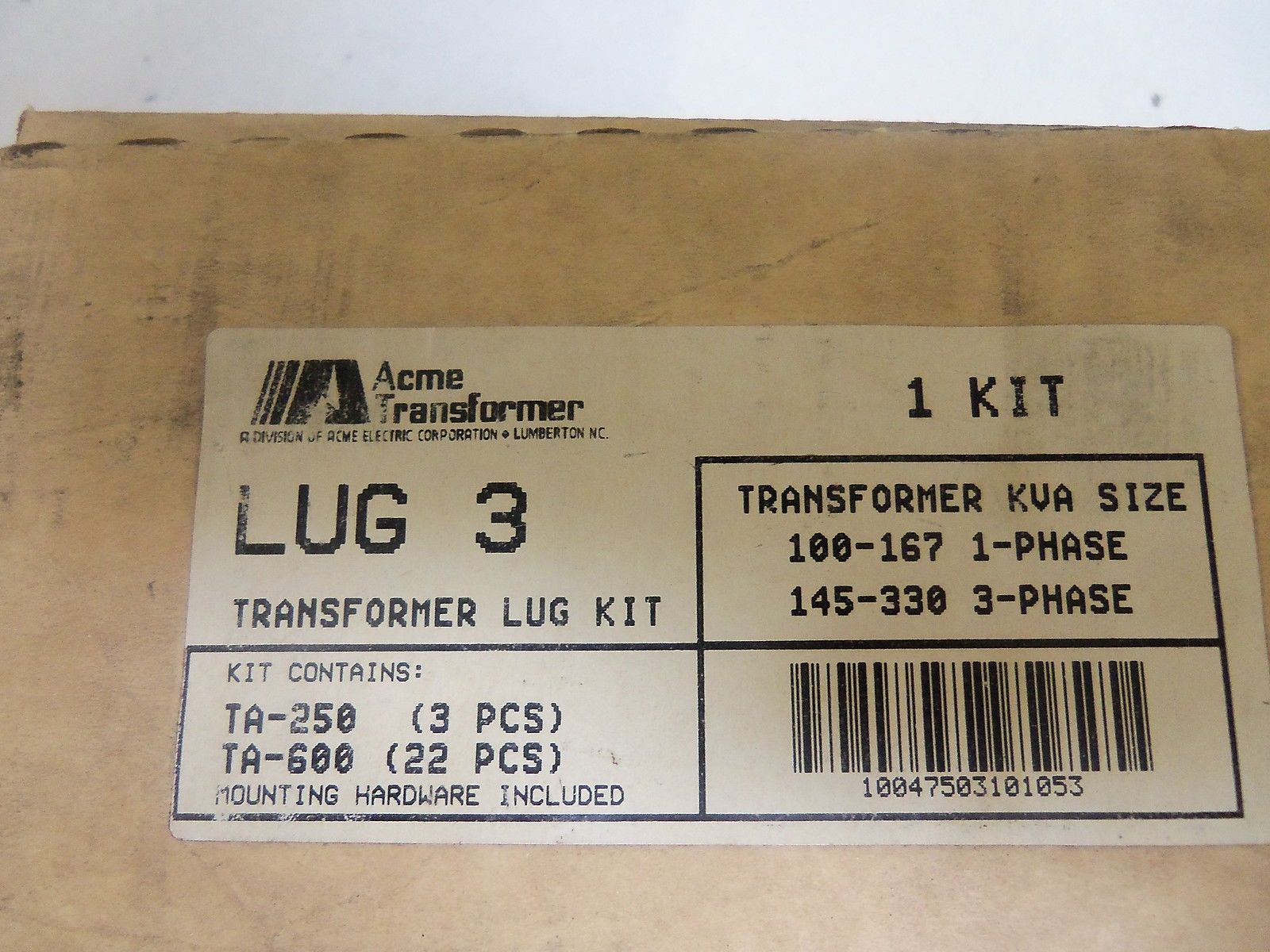 ACME LUG3 KIT NSMP
