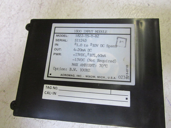 ACROMAG 1822-TS-Y-B2 SERIES 1800 INPUT MODULE *NEW NO BOX*