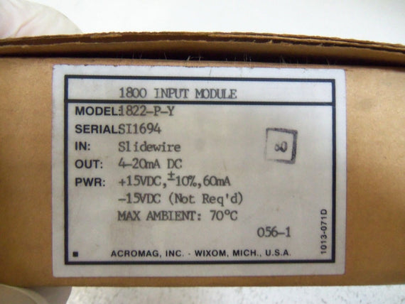 ACROMAG INPUT MODULE 1822-P-Y *NEW IN BOX*