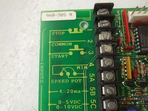 AC TECHNOLOGY CORPORATION 960-305N CONTROL BOARD UNMP