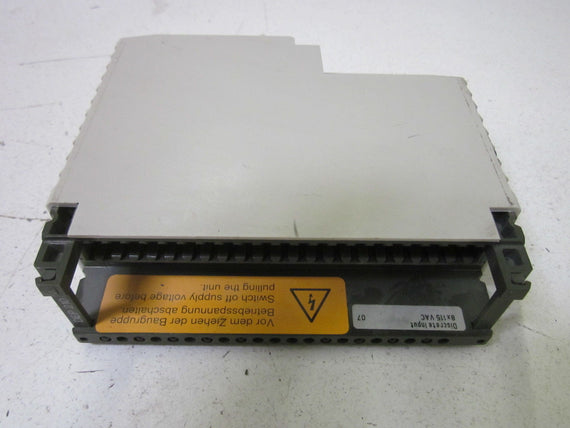 AEG MODICON DEP210/AS-BDEP-210 DISCRETE INPUT MODULE (MISSING TERMINAL) *USED*