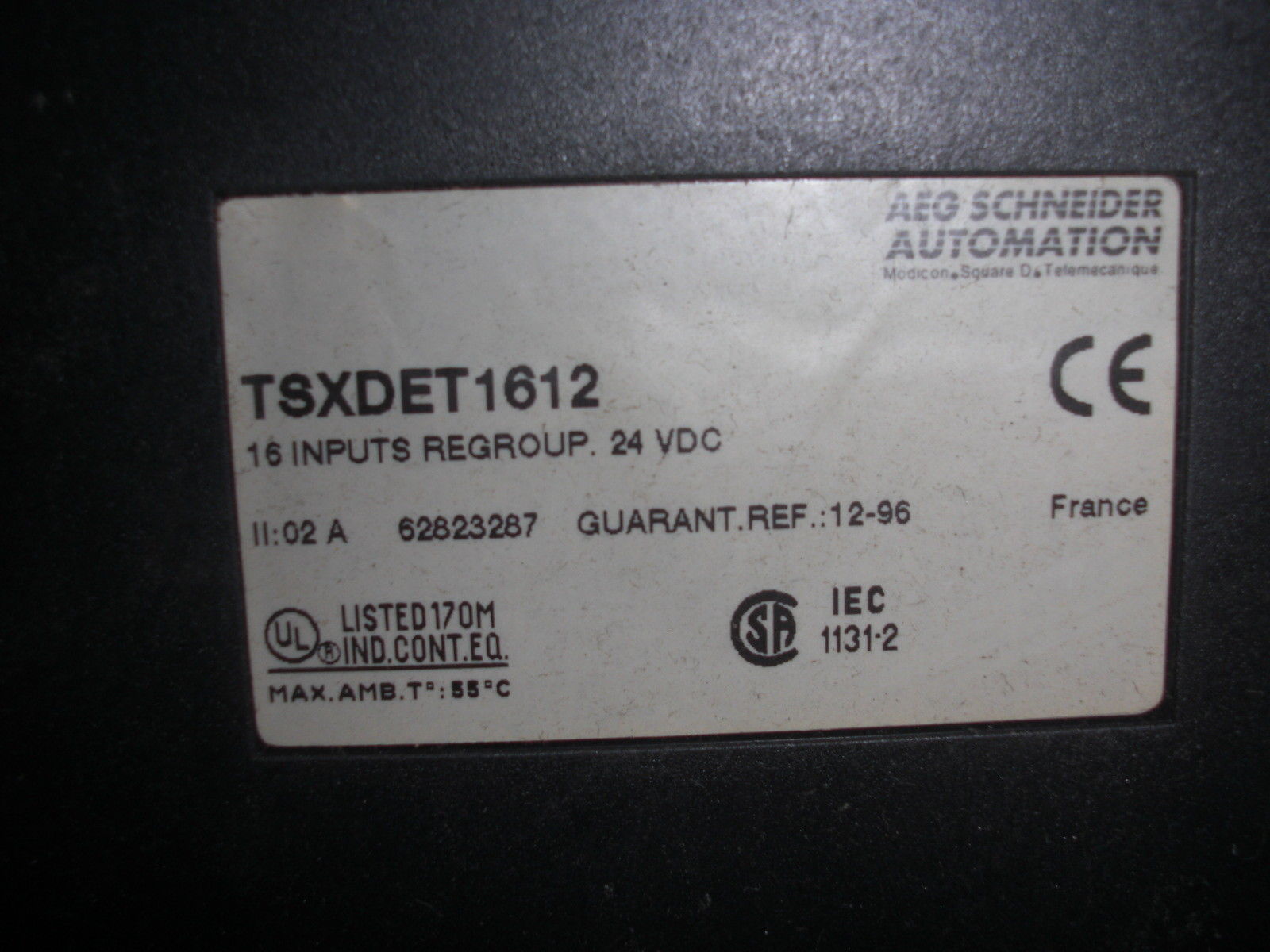 SCHNEIDER AEG TSXDET1612 INPUT MODULE UNMP