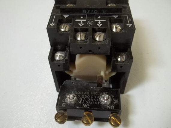 AGASTAT 7012ACLI2 TIMING RELAY 1.5-15SEC. 120V *USED*