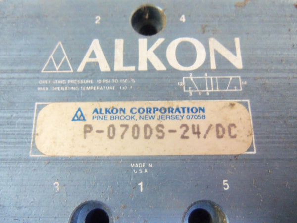 ALKON P-070DS-24/DC SOLENOID VALVE (AS PICTURED) UNMP