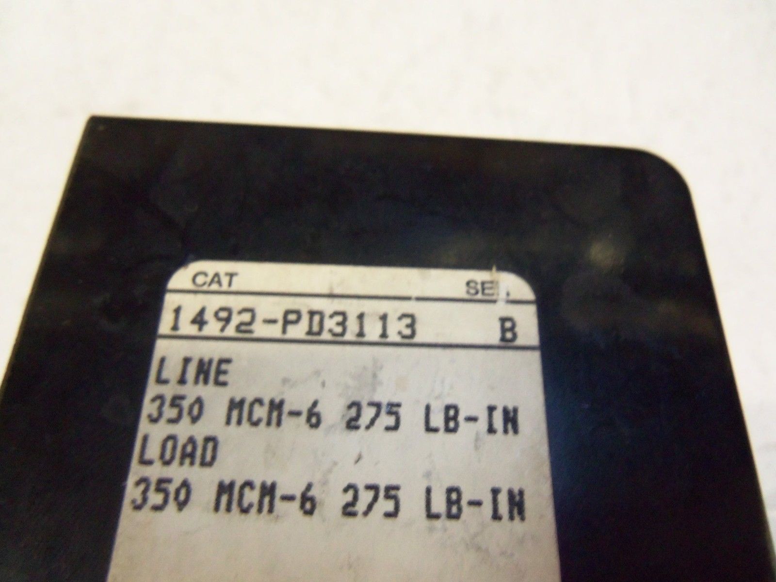 ALLEN BRADLEY 1492-PD3113 SERIES B POWER TERMINAL UNMP