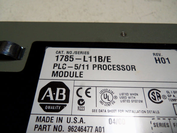 ALLEN BRADLEY 1785-L11B SER. E F/W D.1 (NO KEY) UNMP
