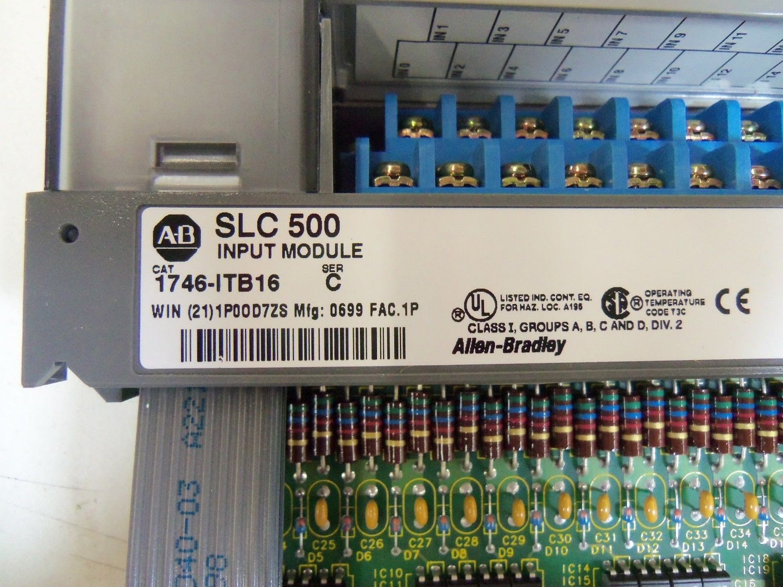 INDUSTRIAL SPARE PART SLC 500 1746-ITB16 SER. C INPUT MODULE NSNP