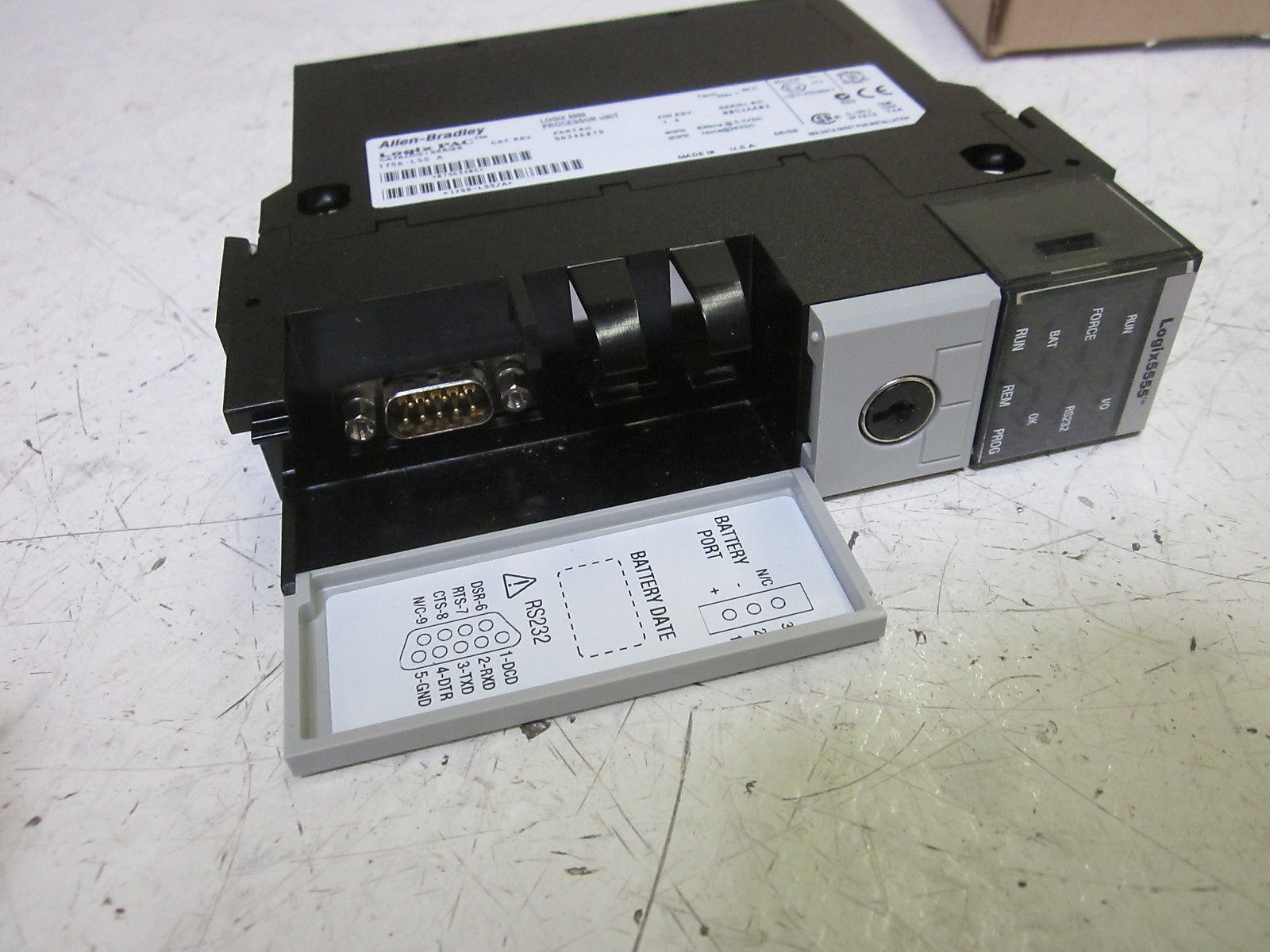 INDUSTRIAL SPARE PART CONTROLLOGIX 1756-L55 SER. A F/W 1.4 PROCESSOR UNIT NSMP