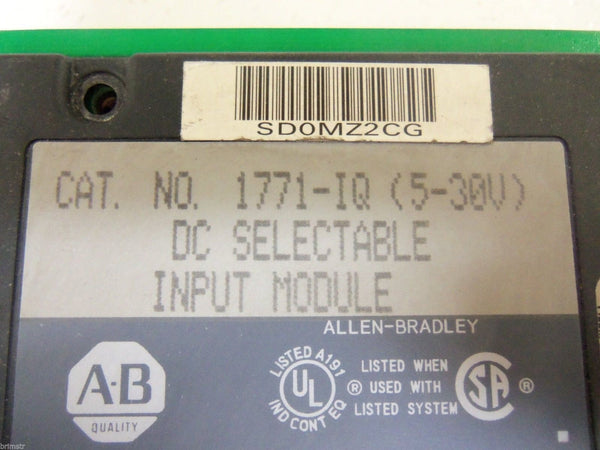 ALLEN BRADLEY 1771-IQ SELECTABLE INPUT MODULE UNMP