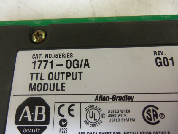 ALLEN BRADLEY 1771-OG SER. A OUTPUT MODULE UNMP