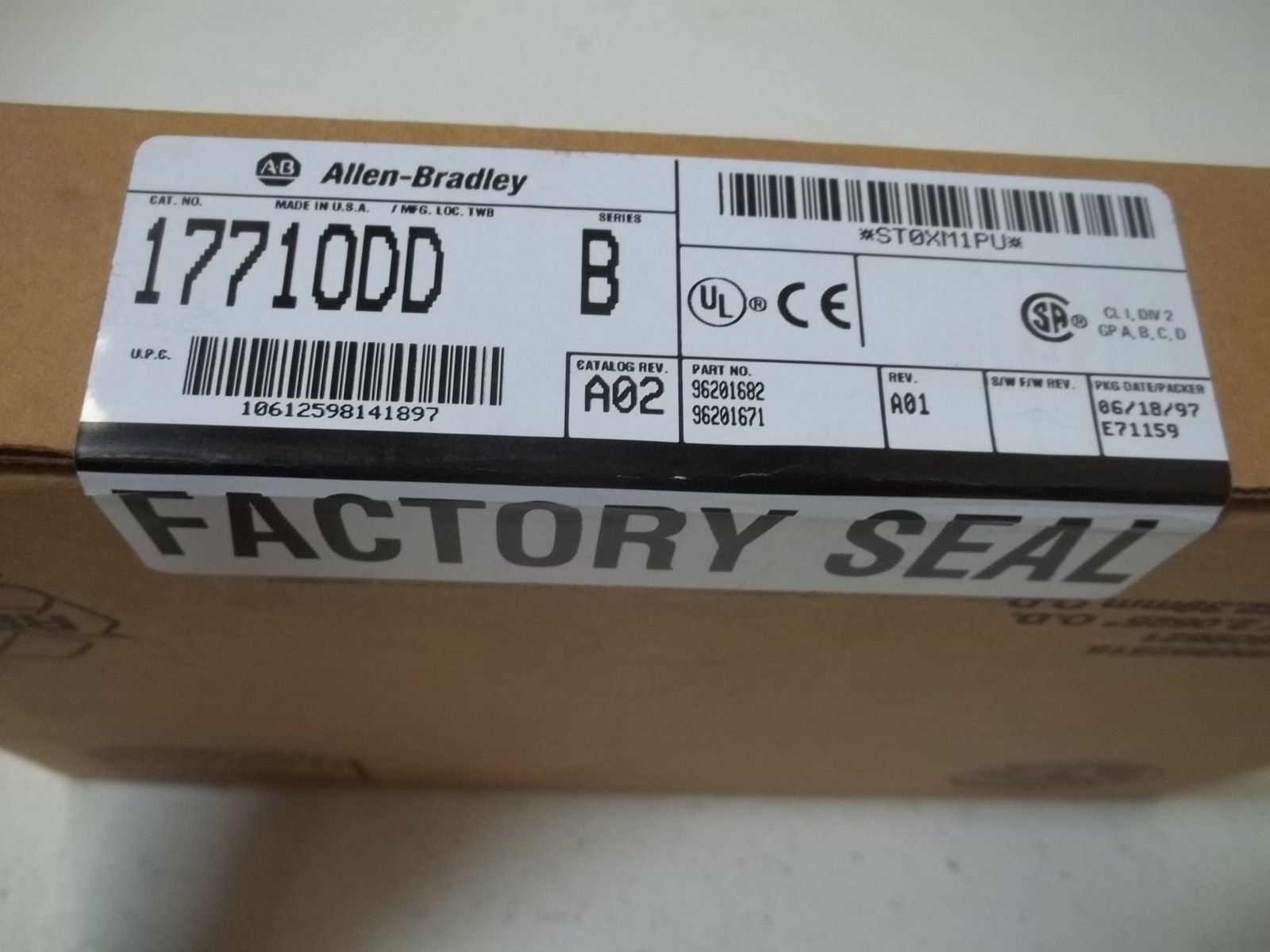 ALLEN BRADLEY 1771-ODD SER. B DATE: 1997 NSFS