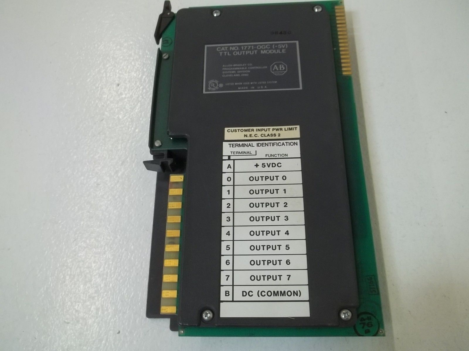 ALLEN BRADLEY 1771-OGC OUTPUT MODULE NSMP