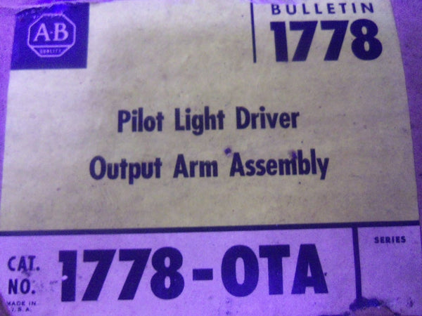ALLEN BRADLEY 1778-OTA OUTPUT ARM ASSEMBLY NSMP