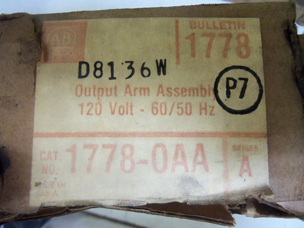 ALLEN BRADLEY 1778-OAA SERIES A OUTPUT ARM ASSEMBLY NSMP
