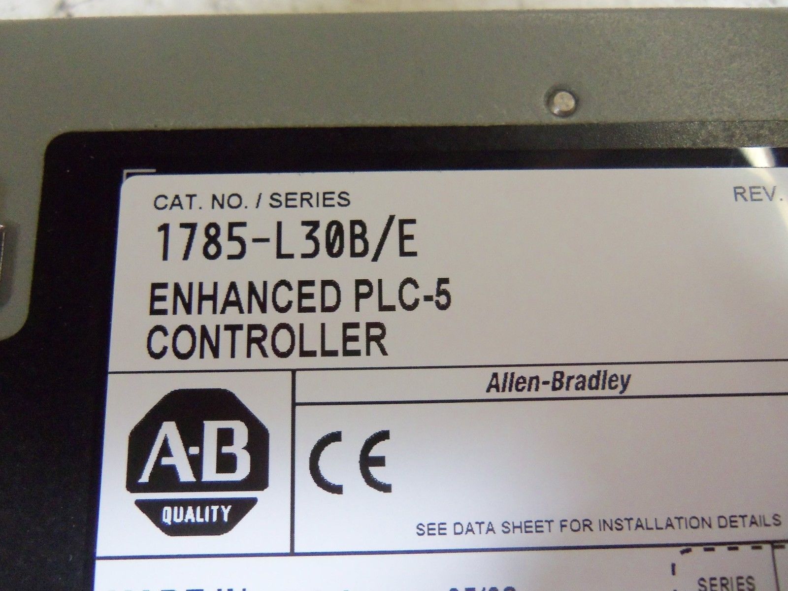 ALLEN BRADLEY 1785-L30B SER. E PLC-5 CONTROLLER REMAN NSMP