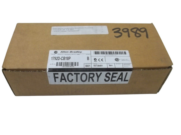ALLEN BRADLEY 1792D-CB18P SER. B MAXUM I/O BASE DATE: 2003 NSFS