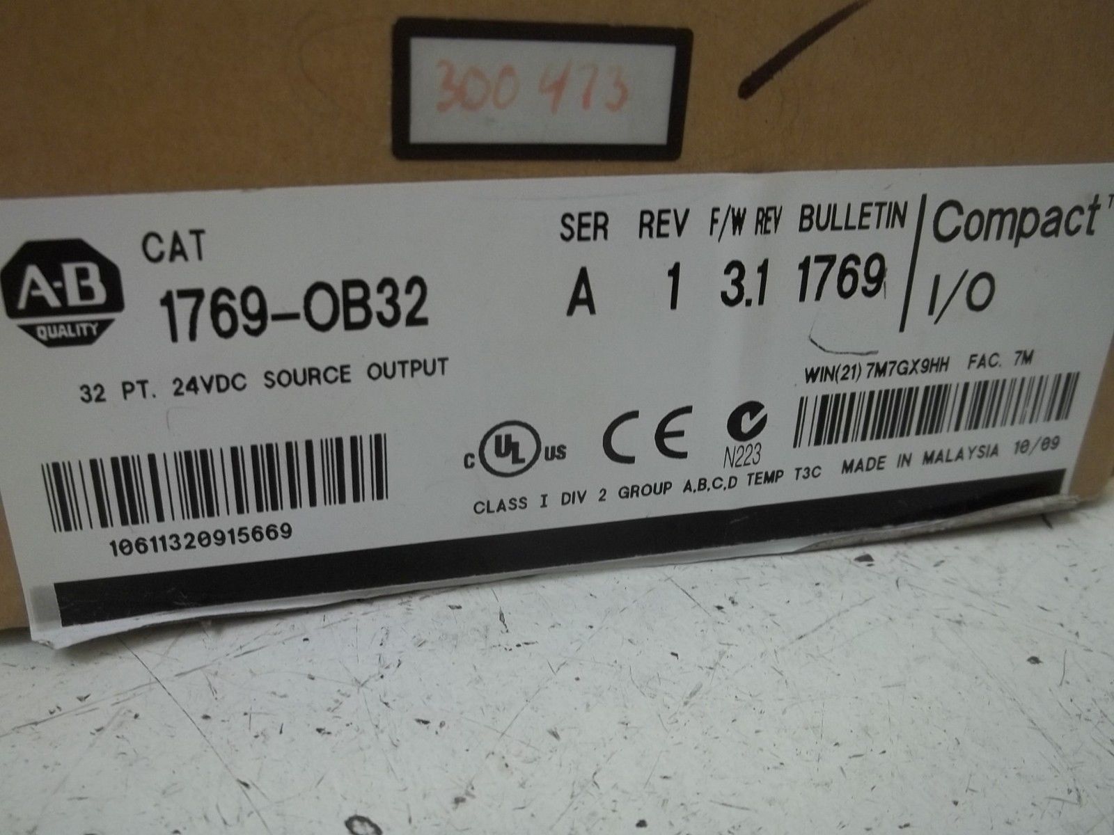 INDUSTRIAL SPARE PART 1796-OB32 SER.A 20.4-26.4VDC SOURCING OUTPUT MODULE NSMP