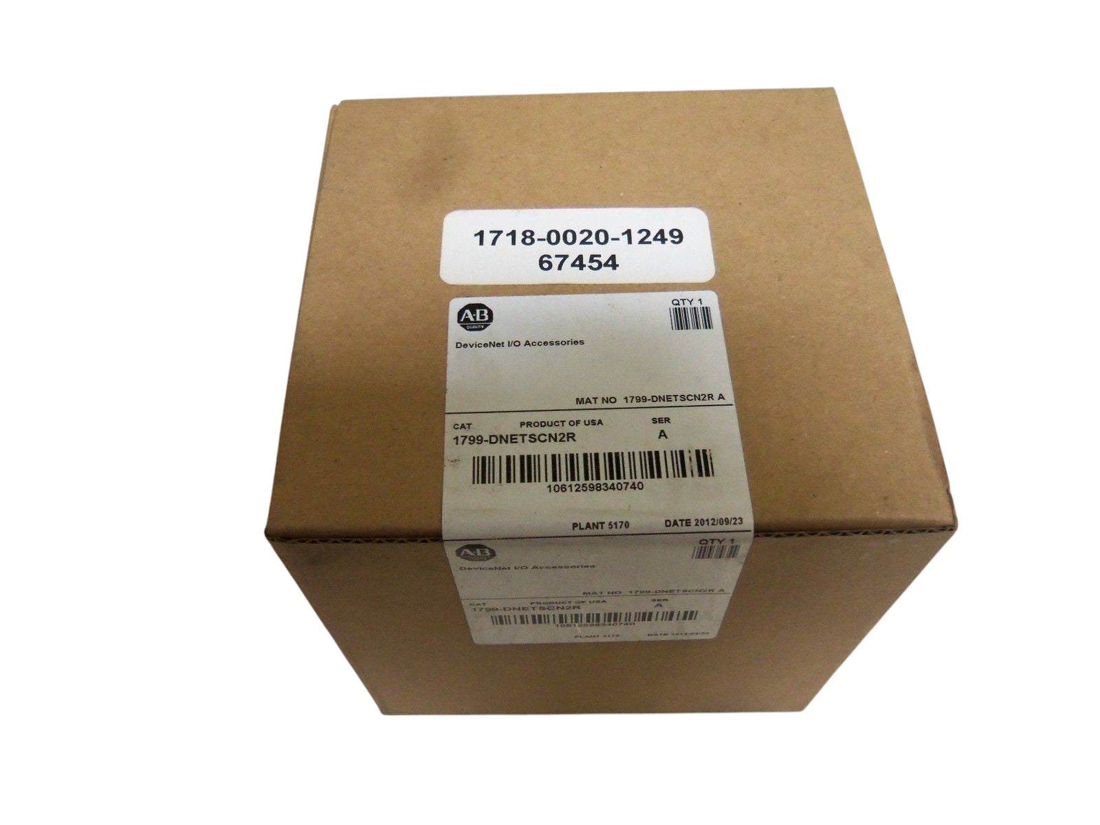 INDUSTRIAL SPARE PART DEVICENET 1799-DNETSCN2R SER. A PLUG DATE: 2012 NSFS