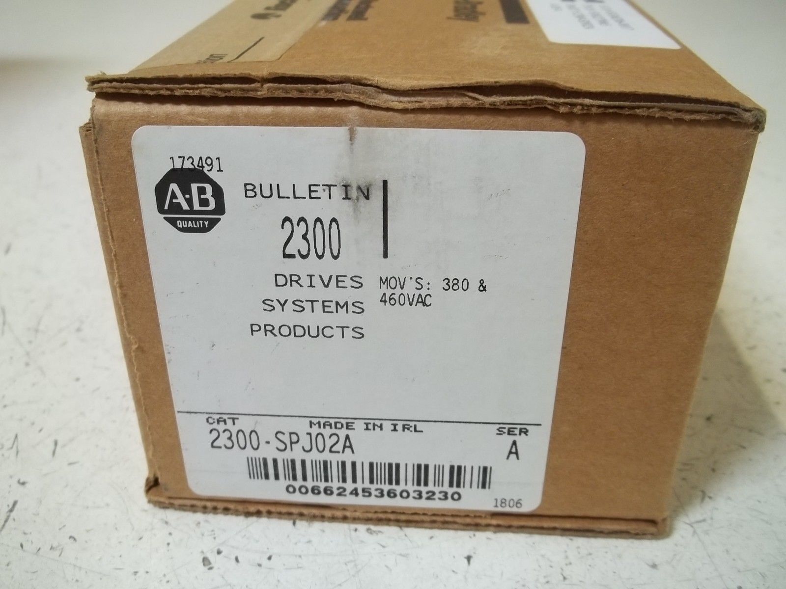INDUSTRIAL SPARE PART 2300-SPJ02A SER.A MOV'S:380 & 460VAC NSFS