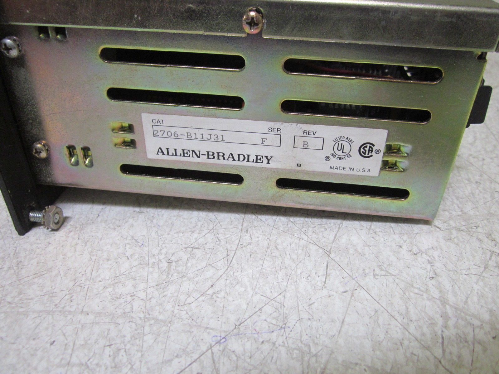INDUSTRIAL SPARE PART 2706-B11J31 SER. F REV. B UNMP
