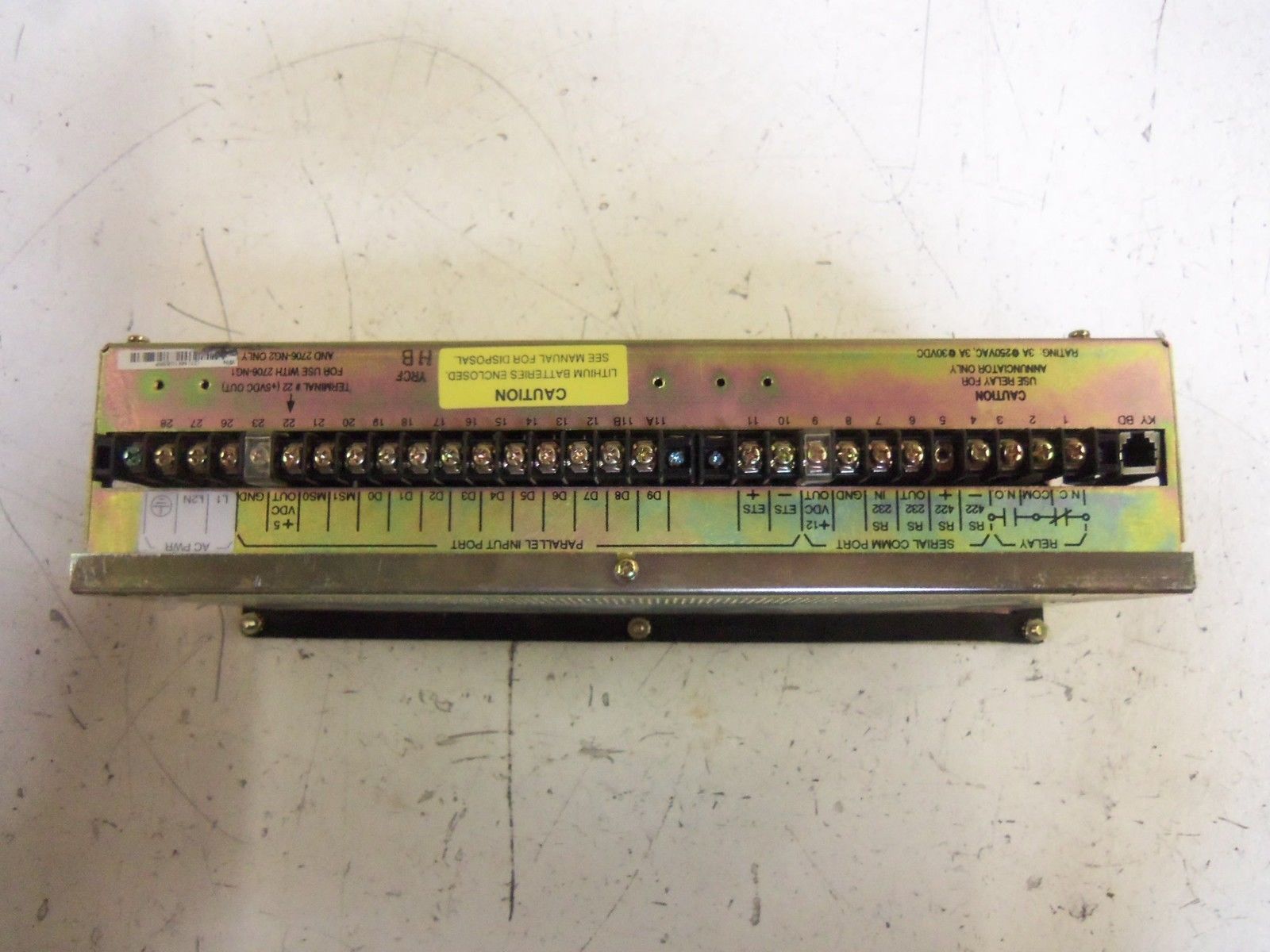INDUSTRIAL SPARE PART 2706-NX6 SER. G UNMP