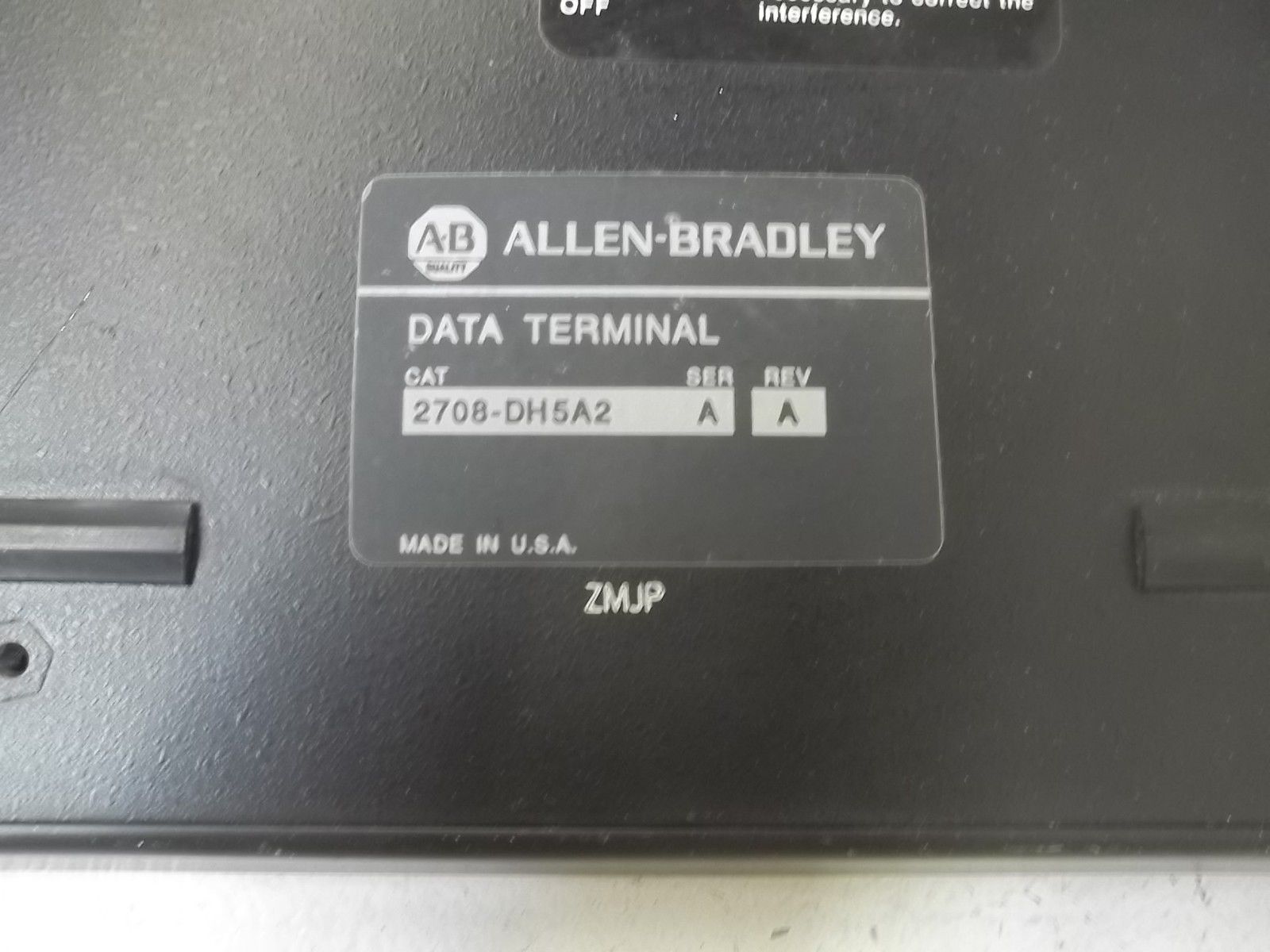 INDUSTRIAL SPARE PART 2708-DH5A2 SER.A DATA TERMINAL UNMP