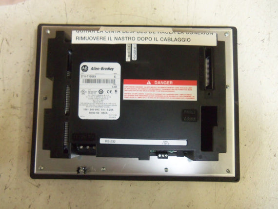 ALLEN BRADLEY 2711-T10G8X SER. E F/W 4.48  REMAN NSMP