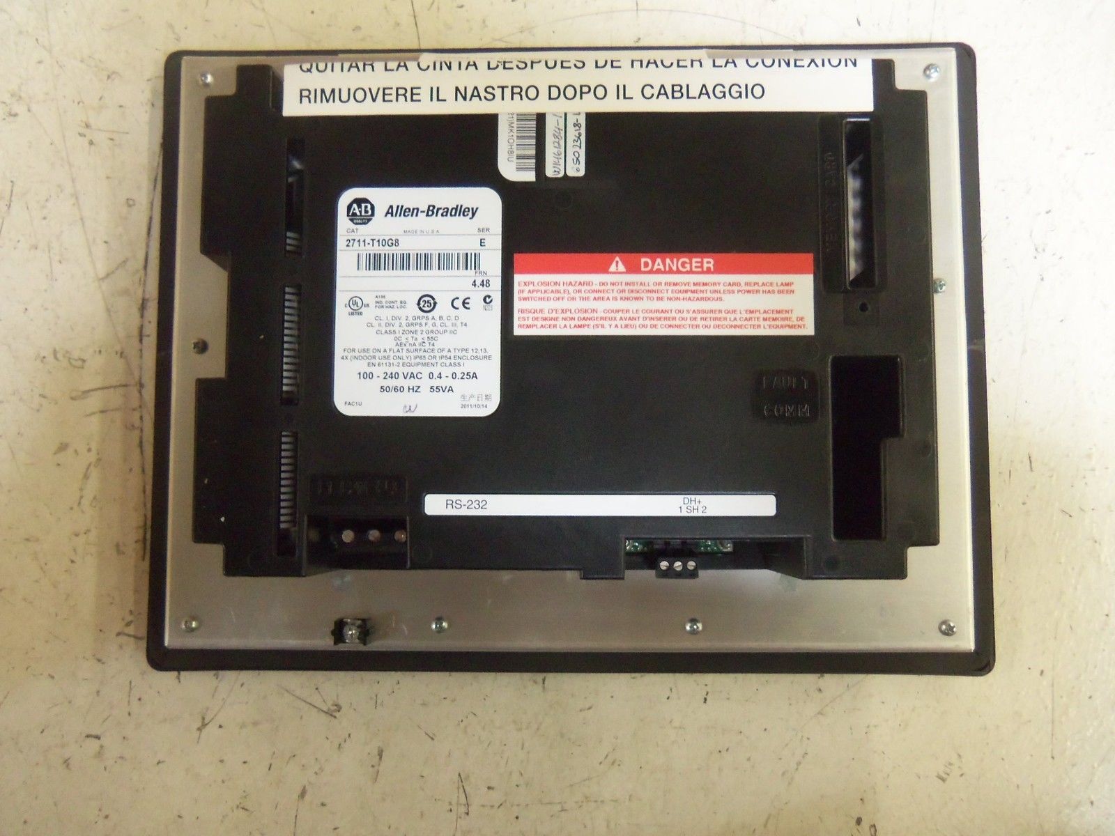 INDUSTRIAL SPARE PART 2711-T10G8 SERIES E FRN 4.48 REMAN NSMP