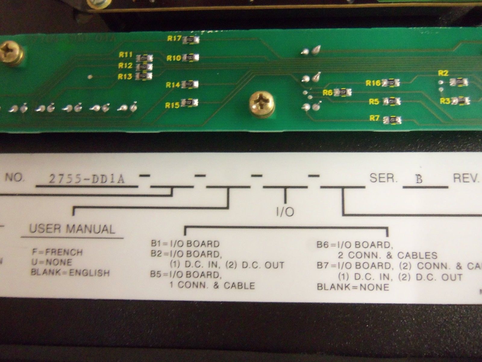 INDUSTRIAL SPARE PART 2755-DD1A SER. B NSNP