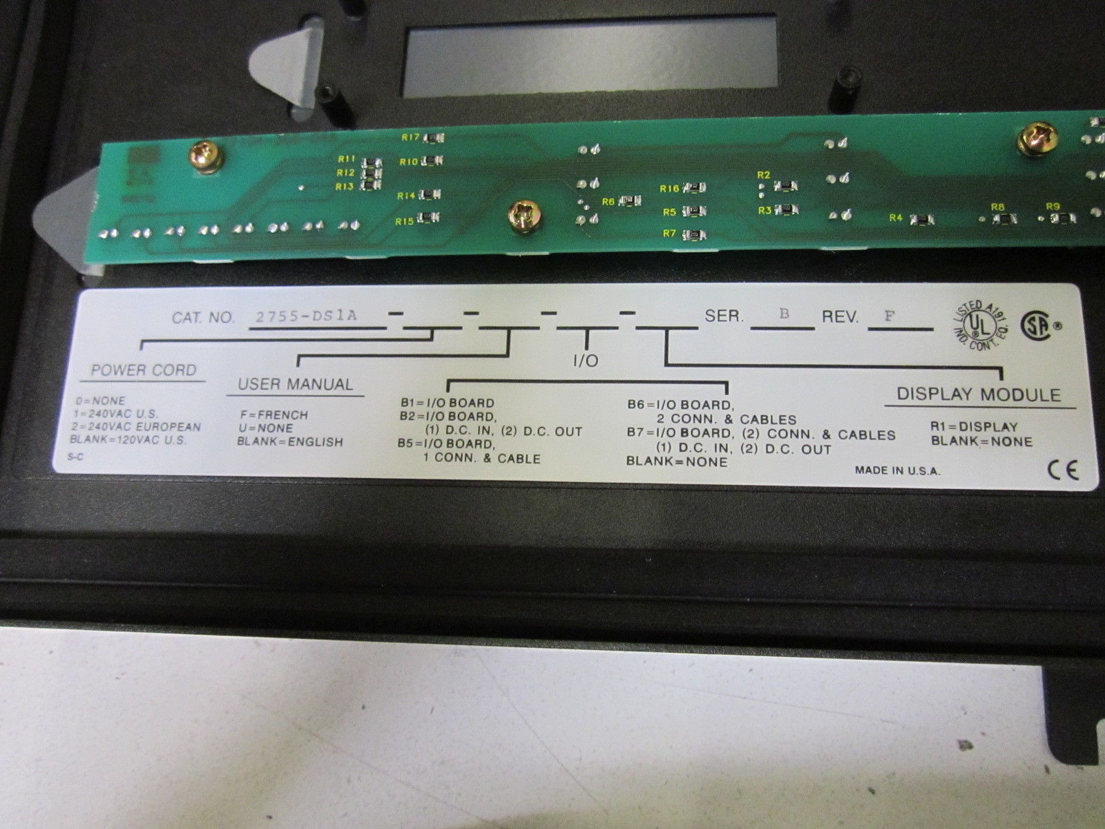 ALLEN BRADLEY 2755-DS1A SER.B NSNP